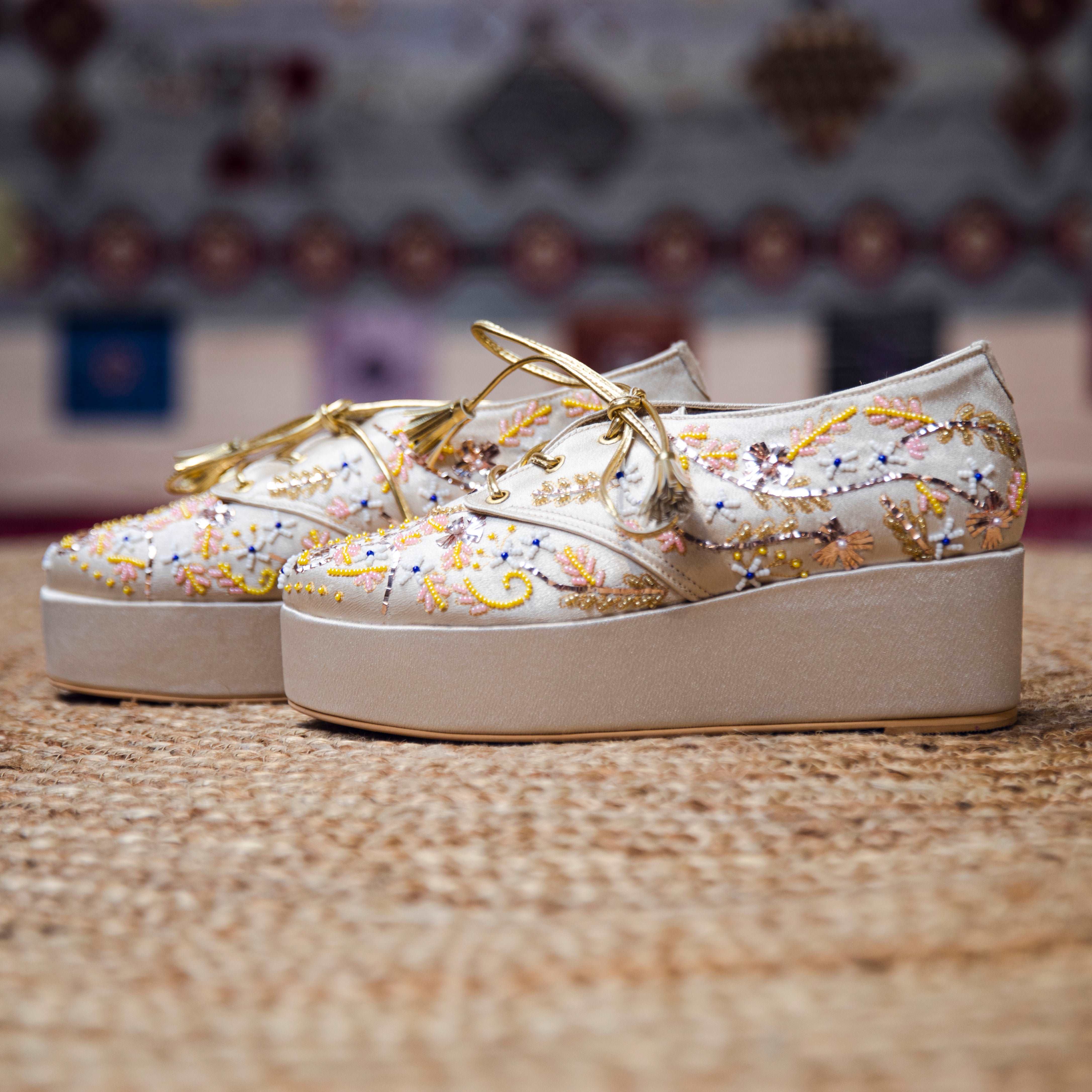 Begum (multi gold) Wedding Sneaker wedges Bridal shoes Begum (multi gold) Wedding Sneaker wedges Bridal shoes