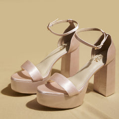 Nude Satin Open Toe Pumps – 4 to 4.5 Inch Heel & Platform | Customisable Nude Satin Open Toe Pumps – 4 to 4.5 Inch Heel & Platform | Customisable