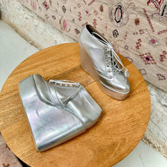 Sneaker Wedges (Silver) Sneaker Wedges (Silver)