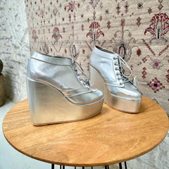 Sneaker Wedges (Silver) Sneaker Wedges (Silver)