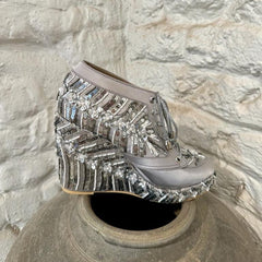 Grey Customizable Sneaker Wedges | Tiesta Grey Customizable Sneaker Wedges | Tiesta
