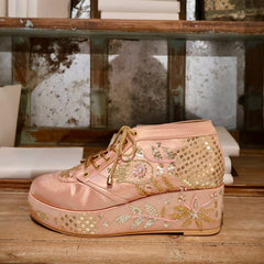 Pink Platform Sneaker Wedges | Tiesta Shoes Pink Platform Sneaker Wedges | Tiesta Shoes