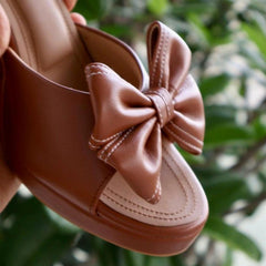 THE BOW I Tan Block Heels I Tiesta Shoes THE BOW I Tan Block Heels I Tiesta Shoes