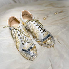 POPPY- White Bridal Sneaker Platform Wedges | Tiesta Shoes POPPY- White Bridal Sneaker Platform Wedges | Tiesta Shoes