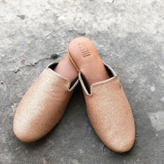 Moccasins Rose Gold Shimmer loafers Moccasins Rose Gold Shimmer loafers