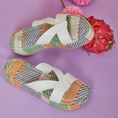 White Platform Wedge Slippers | Tiesta Shoes White Platform Wedge Slippers | Tiesta Shoes