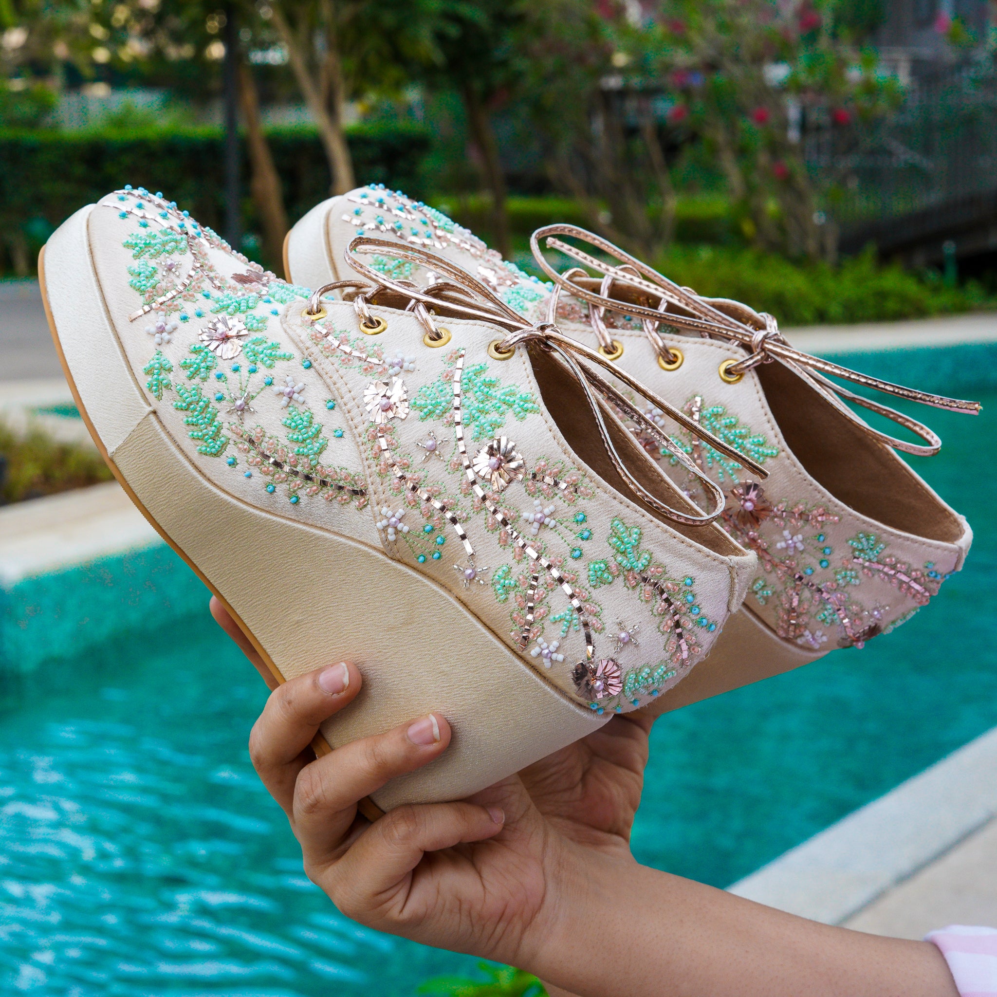 Bridal Sneakers Sneaker Wedges Customised Bridal Sneakers