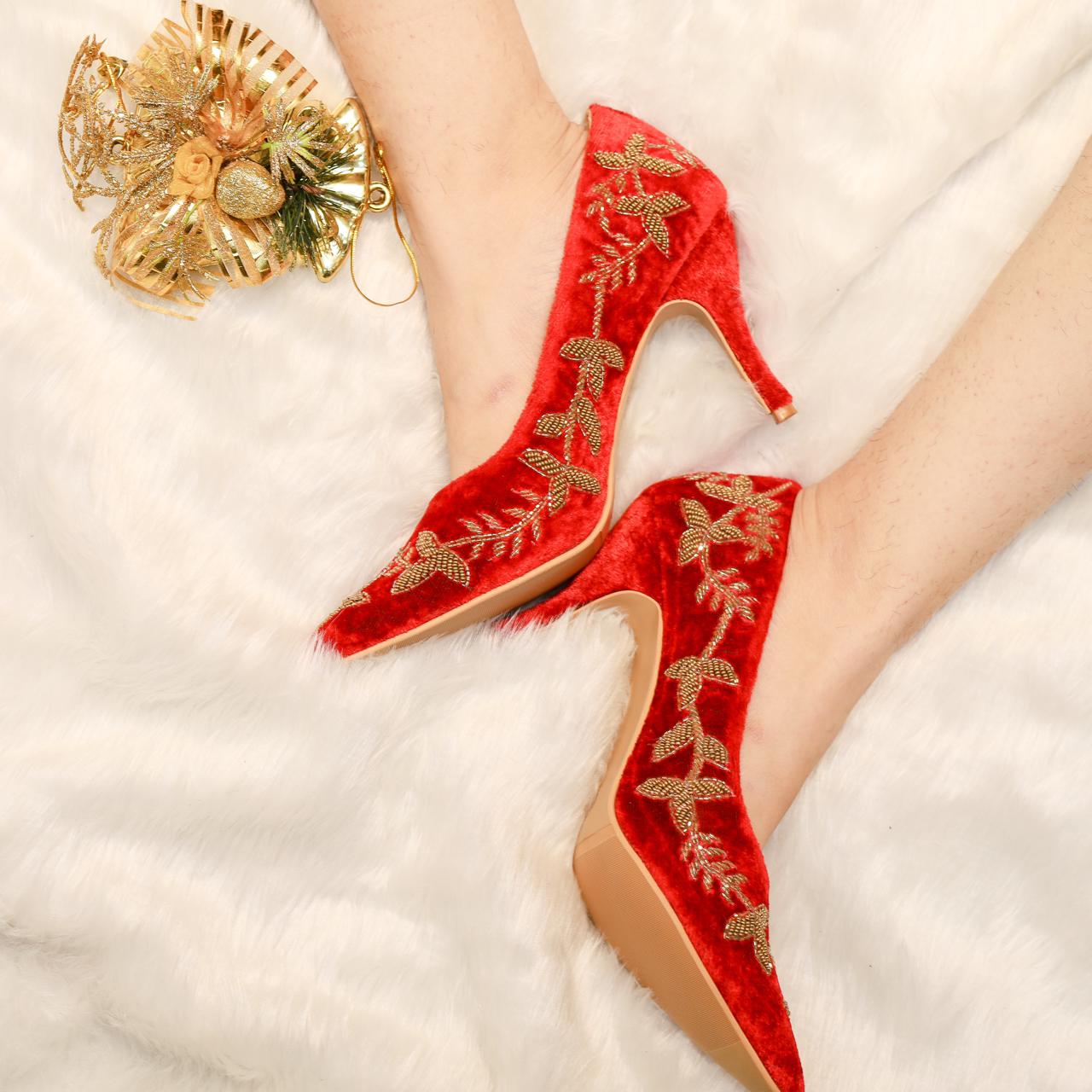 Bold Red Heels for a Pop of Color