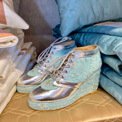 Sneaker wedge (Blue) Bridal shoes wedges Sneaker wedge (Blue) Bridal shoes wedges