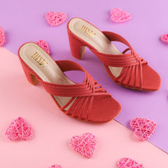 Pink Strappy Block Heels | Tiesta Shoes Pink Strappy Block Heels | Tiesta Shoes