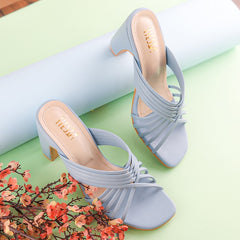 Calm Sky Blue Strappy Block Heels - Her Shades Calm Sky Blue Strappy Block Heels - Her Shades