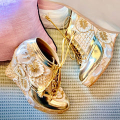 Sneaker wedges ( Gold embroidery) Sneaker wedges ( Gold embroidery)