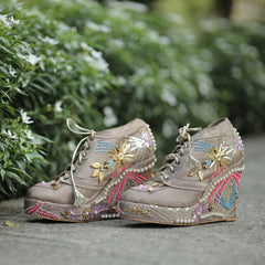 Copper Bridal Sneaker Wedges - Customized Wedding Shoes | Tiesta Copper Bridal Sneaker Wedges - Customized Wedding Shoes | Tiesta