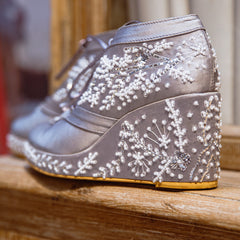 Sneaker wedge (grey)  Wedding Sneaker wedges Bridal shoes Sneaker wedge (grey)  Wedding Sneaker wedges Bridal shoes