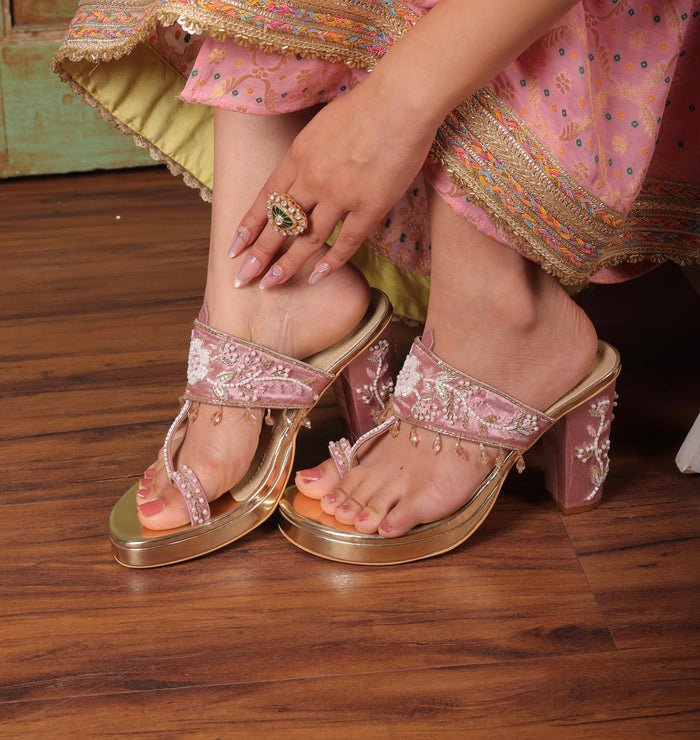 Custom Color Bridal Heels with Cushioning