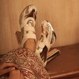 Poppy blocks bridal festive sneaker boots by Tiesta