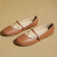 Custom Tan Ballerinas – Trendy Flats | GoBasic