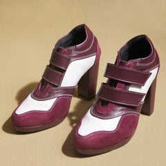 Maroon Sneaker Boots – 4 to 4.5 Inch Heel | Customisable