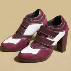 Maroon Sneaker Boots – 4 to 4.5 Inch Heel | Customisable