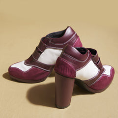 Maroon Sneaker Boots – 4 to 4.5 Inch Heel | Customisable
