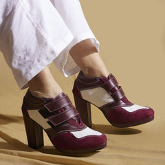 Maroon Sneaker Boots – 4 to 4.5 Inch Heel | Customisable
