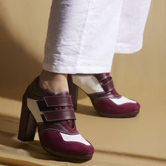 Maroon Sneaker Boots – 4 to 4.5 Inch Heel | Customisable