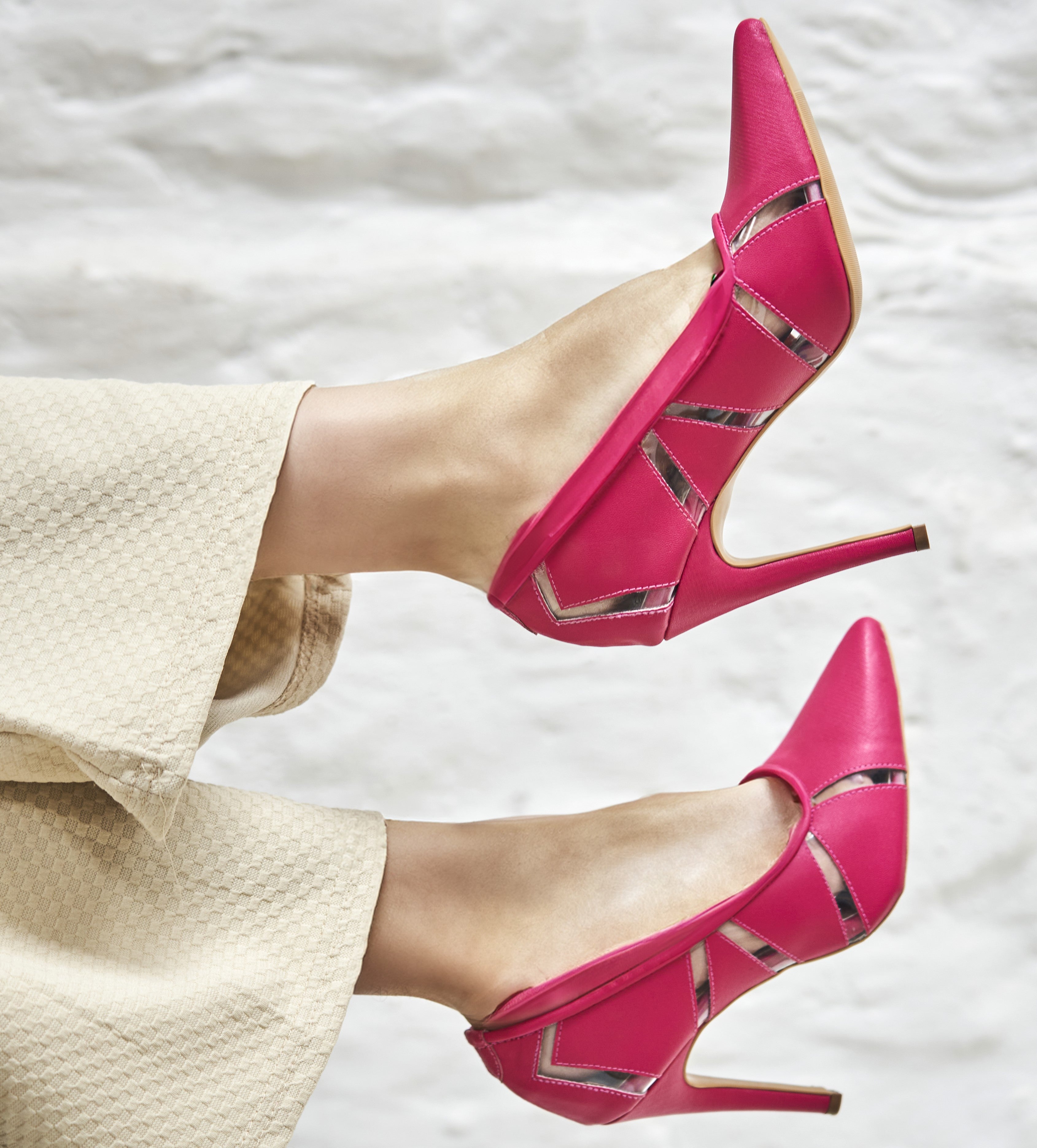 Maken Pointed Toe Classic Stiletto Heels Patent Pumps - Pink in Sexy Heels  & Platforms - $80.59