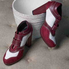 Maroon Sneaker Boots – 4 to 4.5 Inch Heel | Customisable