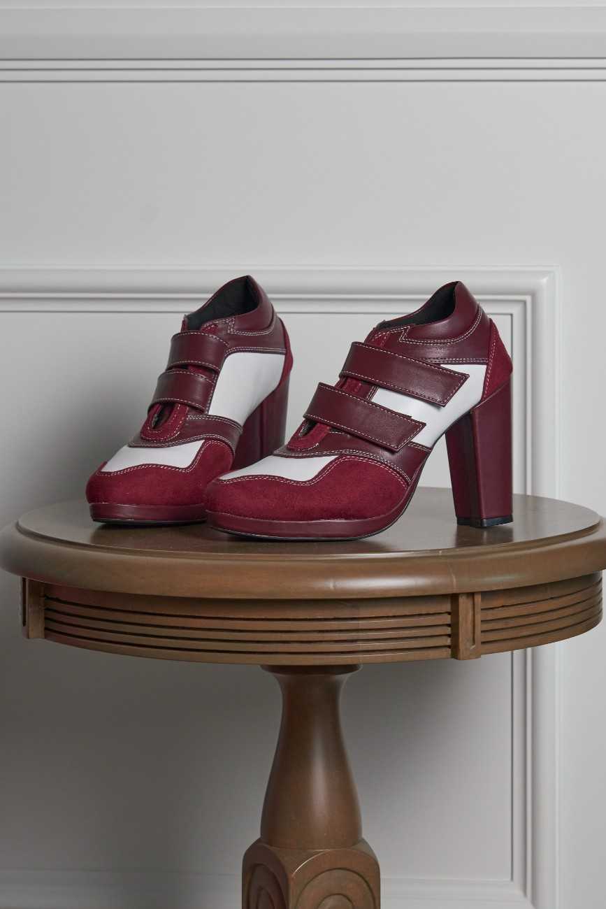 Maroon Sneaker Boots – 4 to 4.5 Inch Heel | Customisable