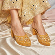 Comfortable Hand-Embroidered Pumps with Platform - Perfect for All-Day Wear