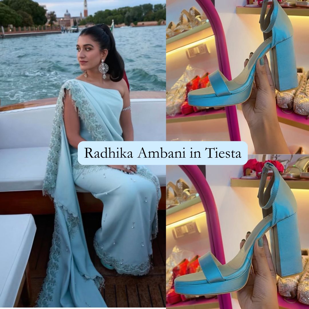 Teal Satin Block Heels