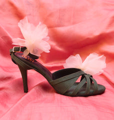 Claire- Strappy Floral stilettoes