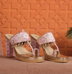 Adaa- Tassled floral kolapuri blocks