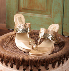 Kissa- Gold sequin kolapuri blocks