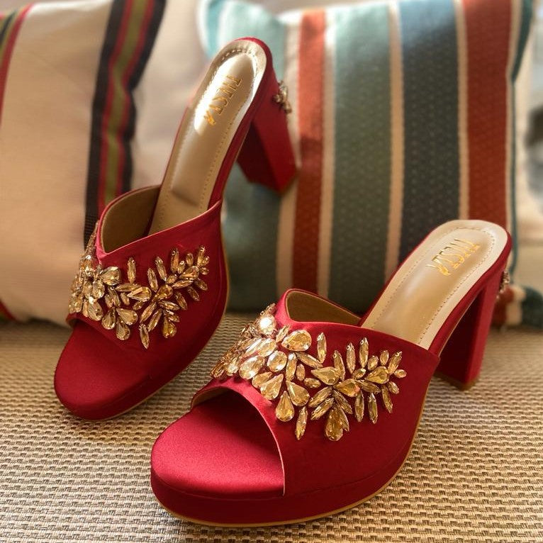 BHLDN Gold-Braided Heels - ShopStyle Bridesmaid | Wedding shoes bow,  Coloured wedding shoes, Leather wedding sandals