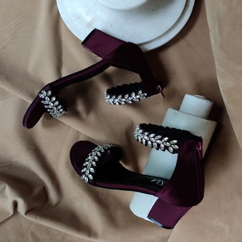 Ladies Strappy Low Block Heel Sandals Rhinestone Ankle Strap Shoes Party  heels | eBay