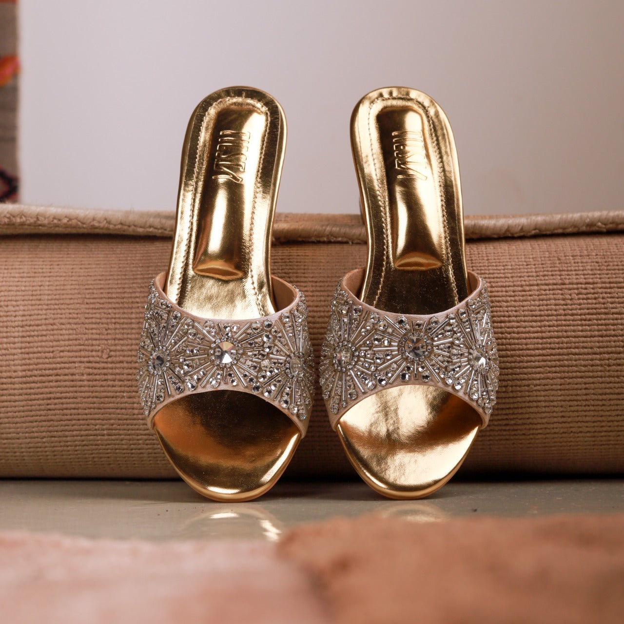 Buy Gold Heeled Sandals for Women by Aldo Online | Ajio.com