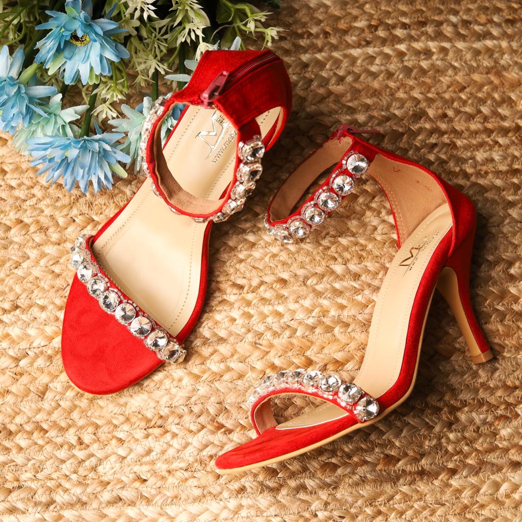Buy white Heeled Sandals for Women by STYLZINDIA Online | Ajio.com